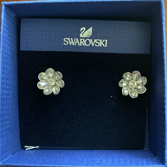 Swarovski Jewelry - Swarovski Renee Flower Post Earrings